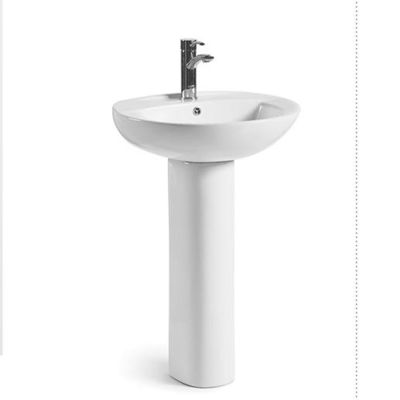 Floor Standing Modern Pedestal Basin For Sophisticated Bathroom