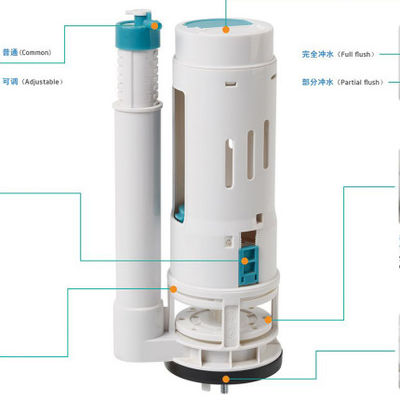 Dual Flush Ceramic Toilet Tank Fittings For Water Flush System