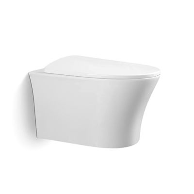 Wholesale Price Toilet P-trap Bathroom Wall Mounted Rimless Soft Seat Cover Engineered White Ceramic Toilet Wall Hanging Toilet