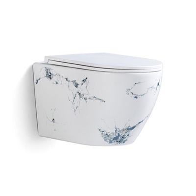 Bathroom Sanitary Ware Wall Hung Toilet Rectangular Luxury for Hotel
