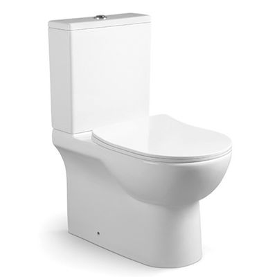 Diamond Grade Floor Ceramic Two Piece Toilet Bowl Elongated for Bathroom