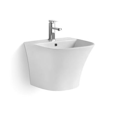 Sanitary Ware Ceramic Wall Hung Basin Mold Resistant For Hotel