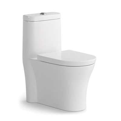 Modern One Piece Toilet 700*370*760mm Wider S-trap P-trap Siphon Flushing White Ceramic Toliet Chaozhou