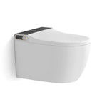 Contemporary Modern Smart Toilet with Built-in Ceramic Water Tank for Project Building