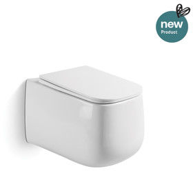 Bathroom Wall Hung Ceramic Sanitary Toilet With UF Toilet Seat