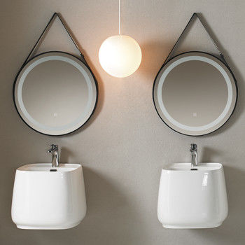 Above Counter Ceramic Wall Hung Basin Functional For Contemporary Bathroom