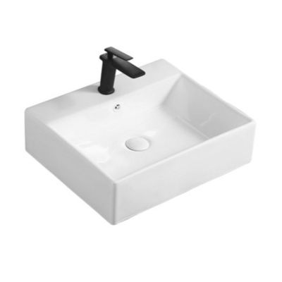 Bathroom Countertop Ceramic Basin bowl Wall Mounted Glossy Finished