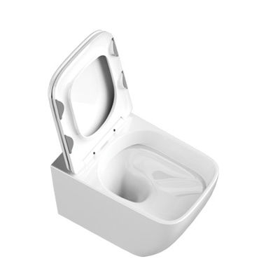 Contemporary Ceramic Wall Hung Toilet Easy Cleaning With Concealed Cistern