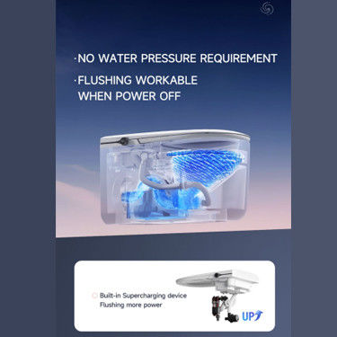 Modern Smart Home Integration Wall Hung Toilet With Air Drying System and Automatic Deodorizer