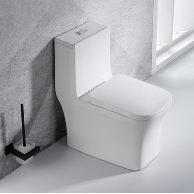 Bathroom Siphonic One Piece Toilet Rimless Cupc Approved Ada Compliant