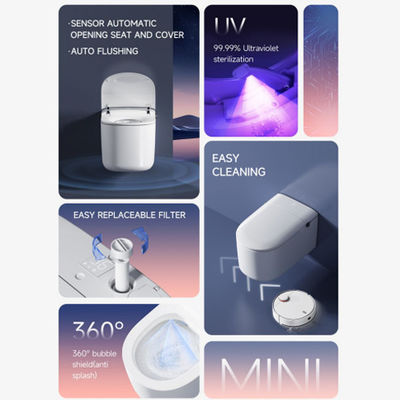Bathroom Bidet Smart Toilet With Adjustable Temperature And UV Sterilization System