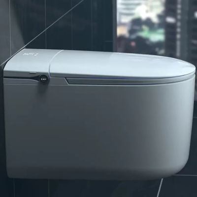 Bathroom Ceramic Electric Smart Toilet with S Trap Drainage Remote AI Touchless Flush Sensor