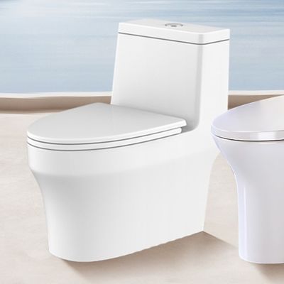 Ceramic Sanitary Ware One Piece Toilet White For Hotel Bathroom