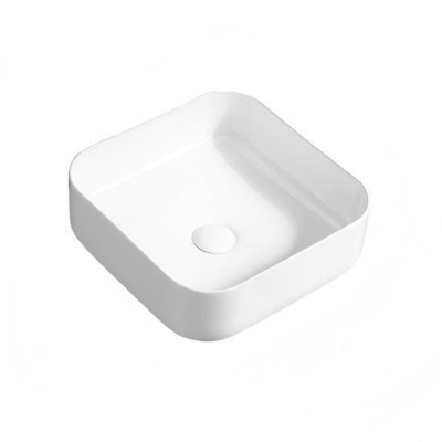 Factory Modern Rectangular Glossy Ceramic Above Countertop Ceramic Lavabo Art Basin Bathroom Washbasin Sink for Hotels
