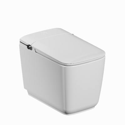 Modern Smart Toilet with Foot Sensor and Remote Control