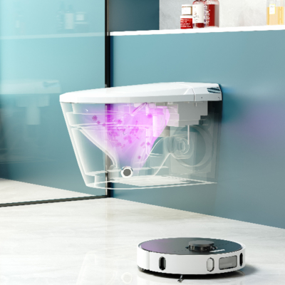 スマート 壁掛け 長方形 ボウル トイレ 自動 水タンク 埋め込み P-トラップ 排水パターン リモコン 完全自動