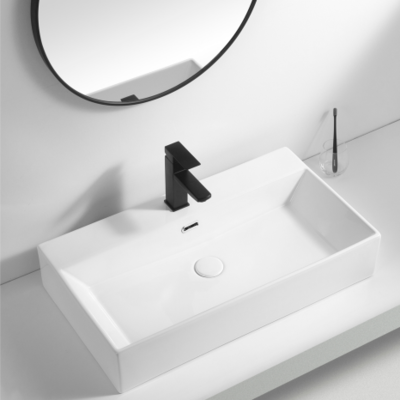 High Quality Wall Hung Lavabo square Ceramic Small Wash Hand Basin for Bathroom