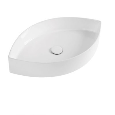 Kedatangan Baru Perlengkapan Sanitasi Keramik Matte Mengkilap Wastafel Gantung Dinding untuk Kamar Mandi Art Basin Warna Putih