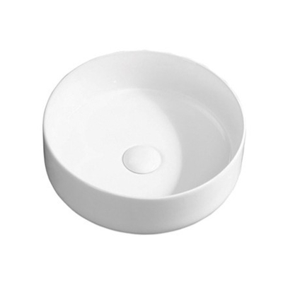 China Modern Unique Design Glossy White Ceramic Counter Top Art Hand Wash Basin Sanitary Ware Porcelain Lavabo Bathroom Sink