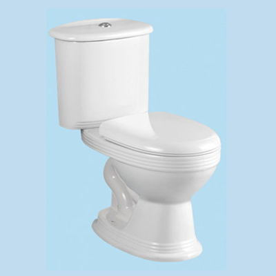 Hot Sale Popular Sanitary Ware Suit Bathroom Two Piece Toilet Bowl Pedestal Sink Bathroom Toilet Set for Hotel